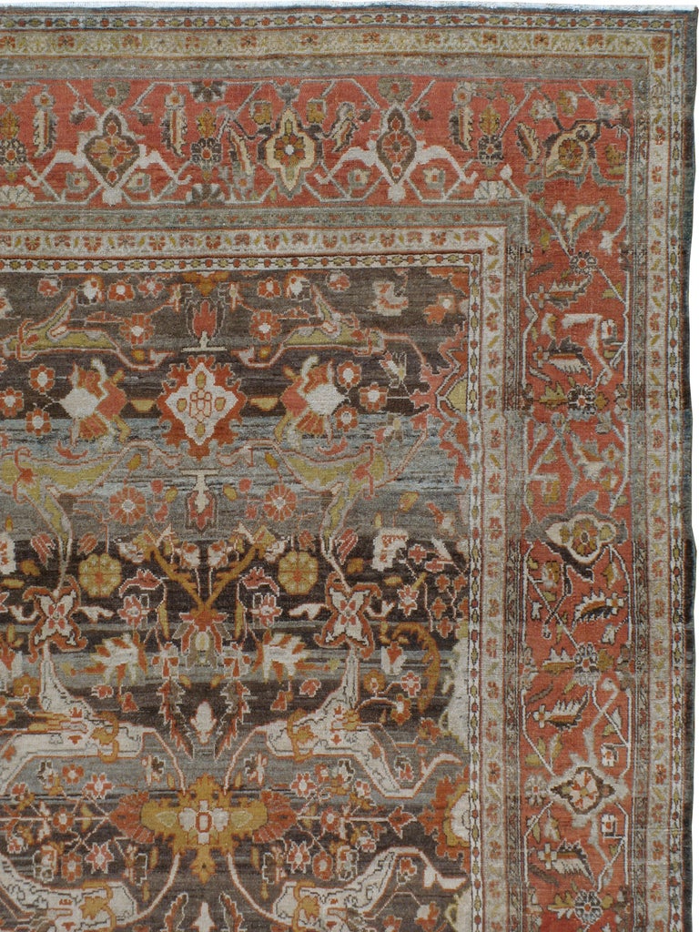 Antigua Alfombra Persa Malayer 11ft. 10in. x 16ft. 1in. en Bueno estado para la venta en New York, NY