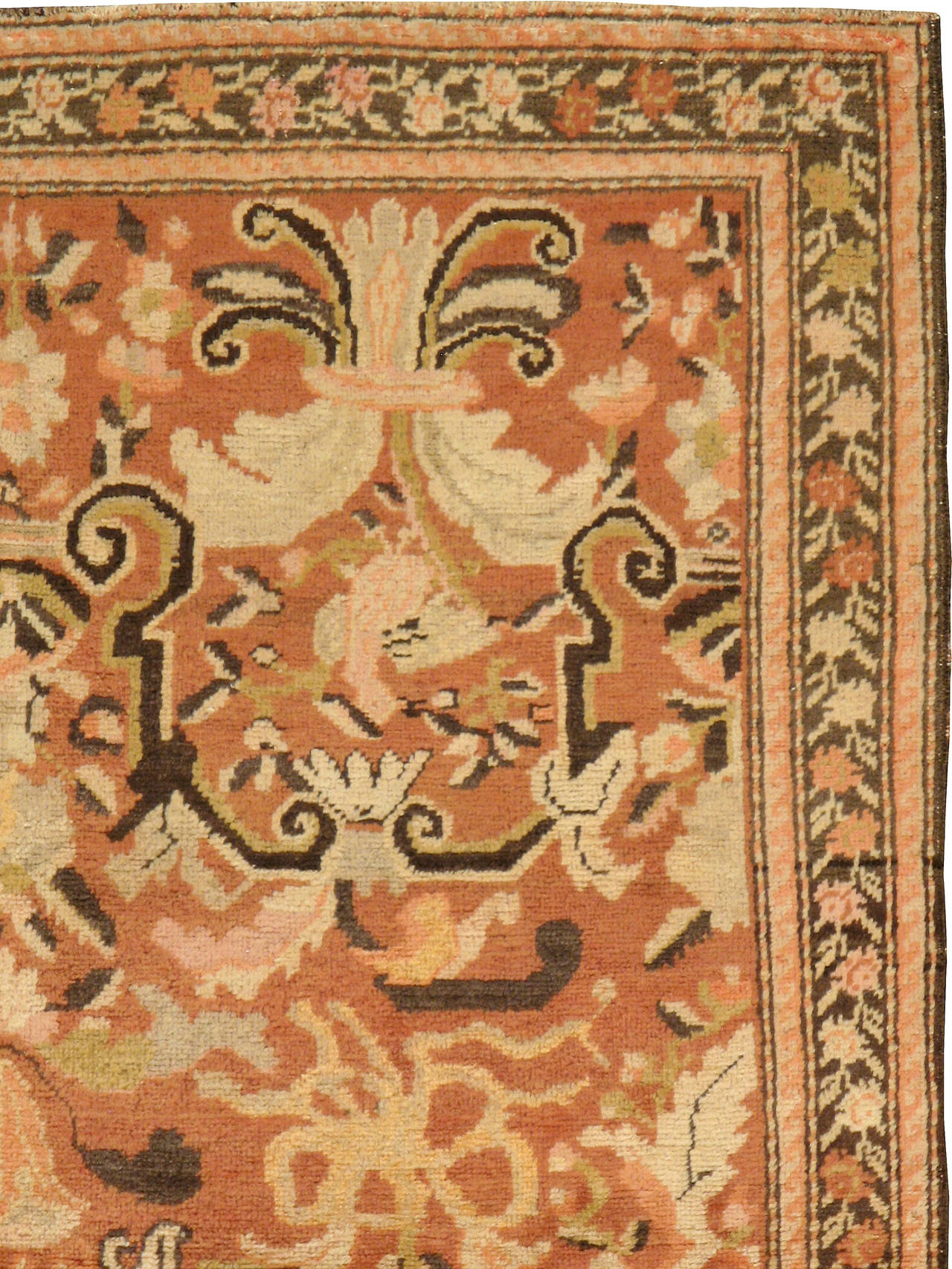 Türkischer Karabagh-Teppich im Vintage-Stil (Kasachisch) im Angebot