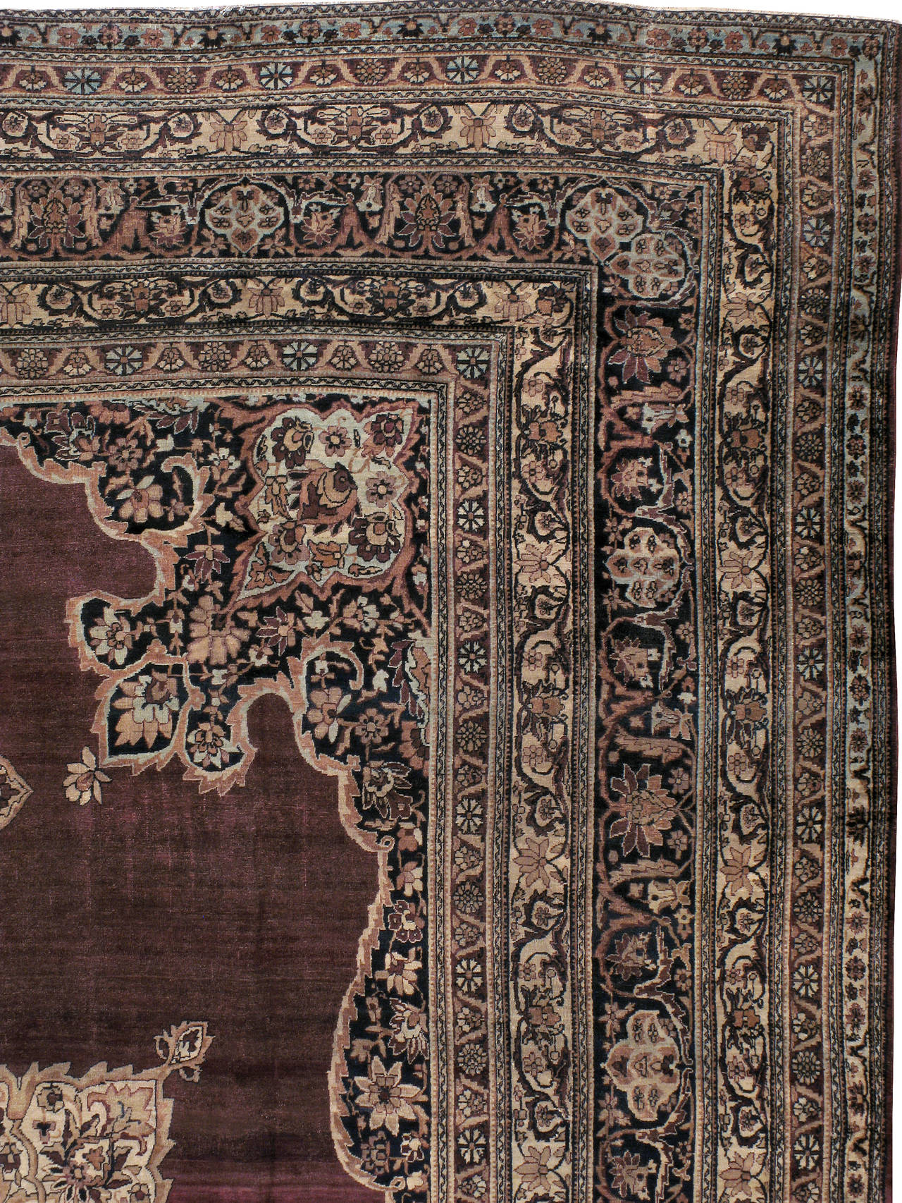 Antiker persischer Lavar-Kerman-Teppich (Kirman) im Angebot