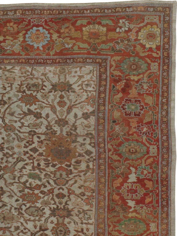 Perse Tapis persan antique Sultanabad Mahal en vente