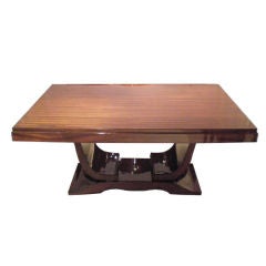 Rectangular Rosewood Deco Dining Table