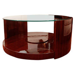 Vintage Machine Age Coffee Table in the Style of Gilbert Rohde