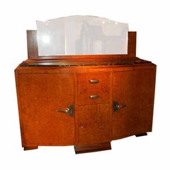 Art Deco Server with Marble Top