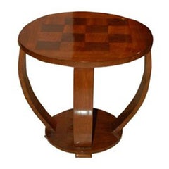 Art Deco Table with Checkerboard