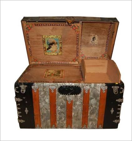 Original 1900's steamer trunk used in the opening of the play, 