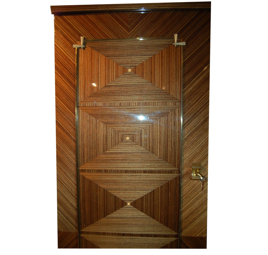 art deco armoire with mirror