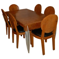 French Art Deco Dining Suite by Michel Dufet