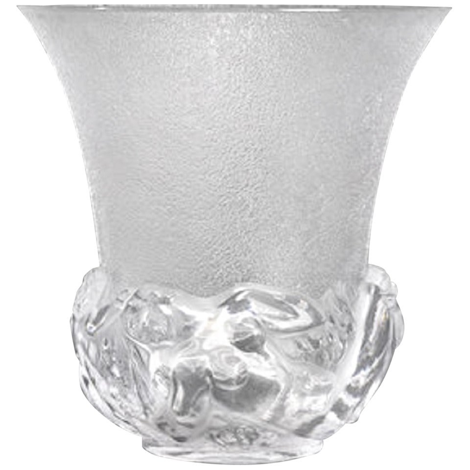 Edouard Cazaux Glass Vase For Sale