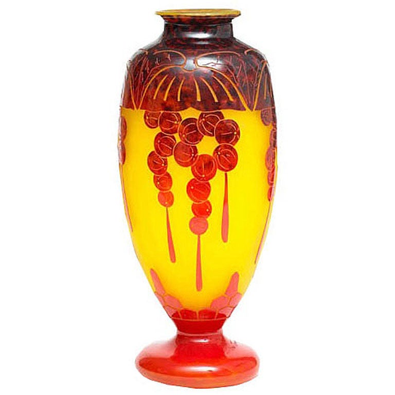 Vase, Le Verre Français En vente sur 1stDibs