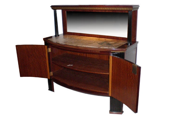 Sezession Sideboard - early Art Deco designed for Horne Castle of the Baron Steinlein family.  Manufactured by O. Strnad.  Part of suite with Credenza E4/020, Table E4/020-2, Chairs E4/020-3.