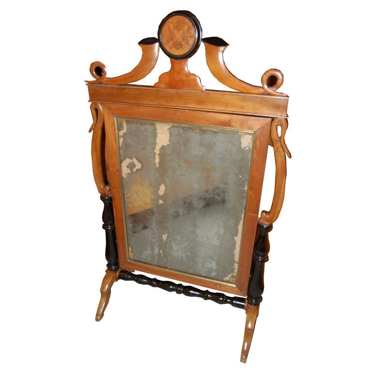 German Cheval Standing Mirror For Sale