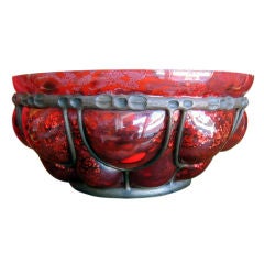 French Art Deco Bowl by Daum Nancy and L. Majorelle 5