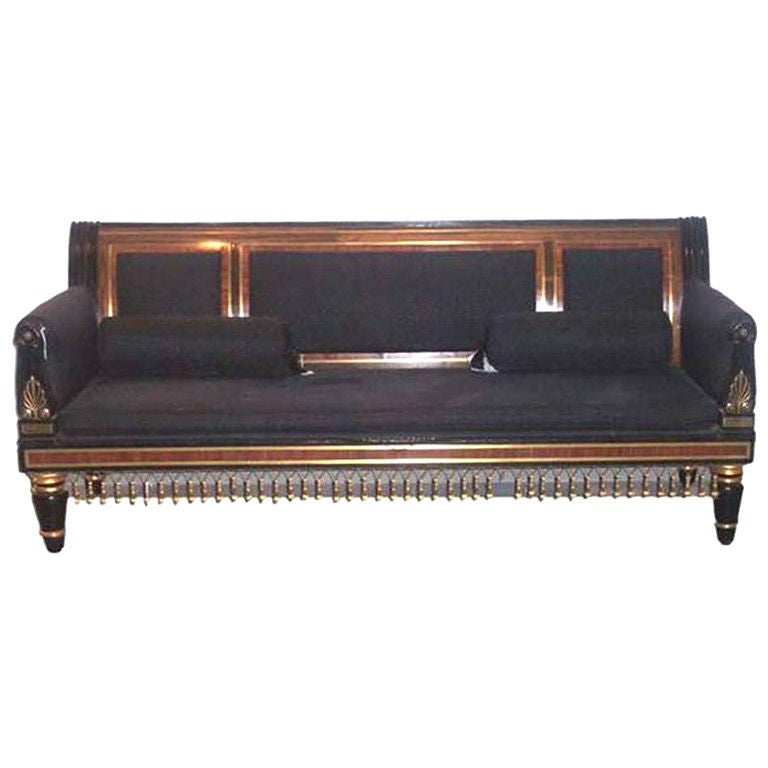 Loveseat in the manner of George Bullock For Sale