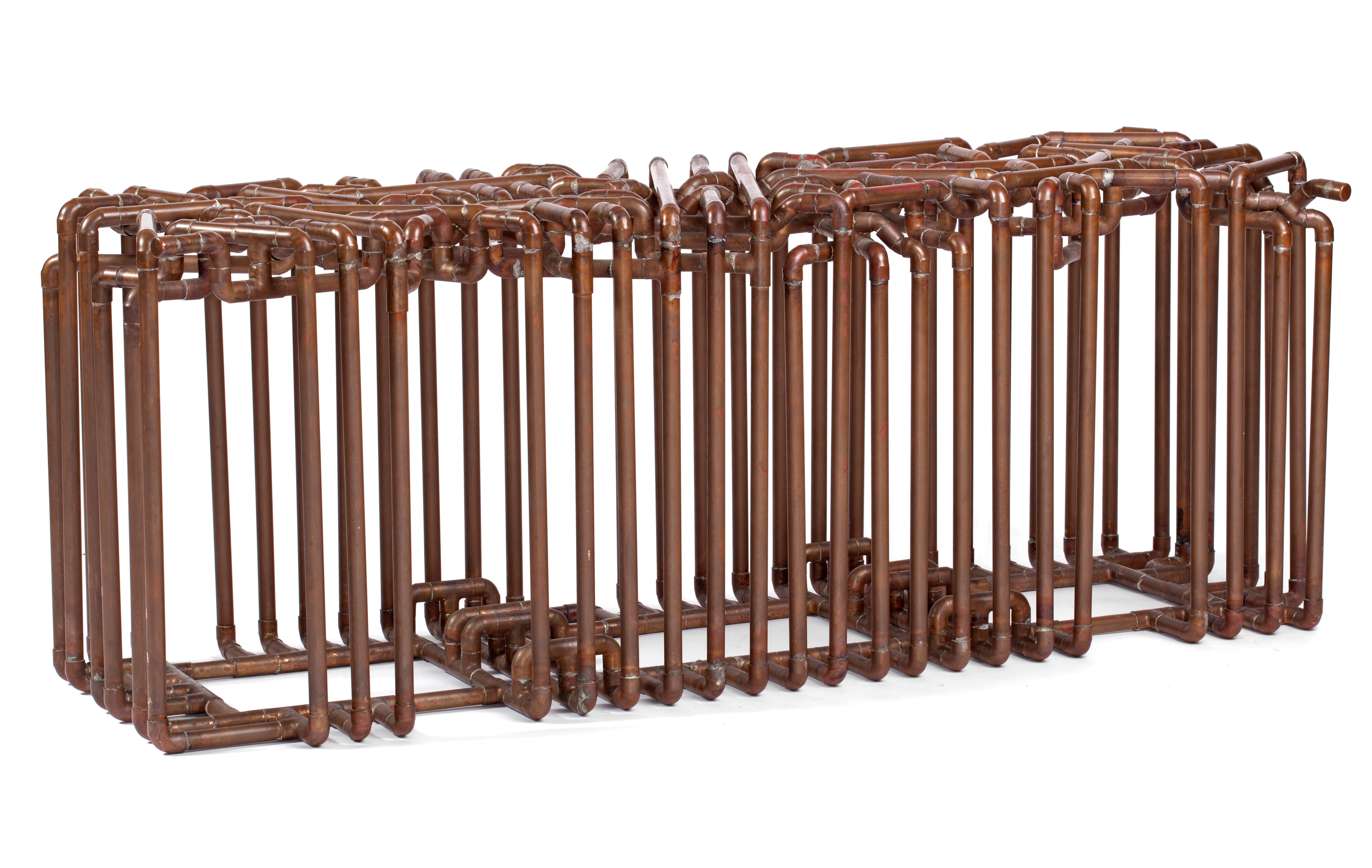 Bale: Bench in Copper by TJ Volonis For Sale