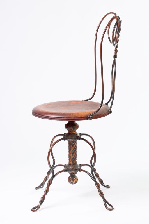 copper desk chair