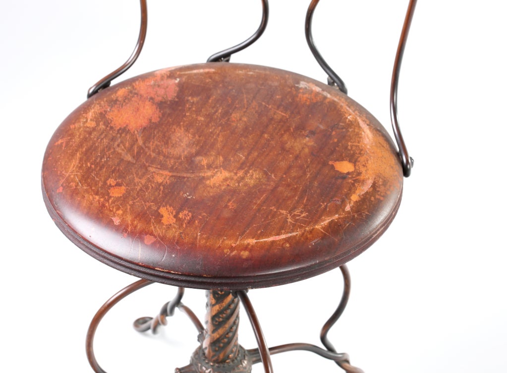 Turn of the Century Desk Chair in Solid Copper 1