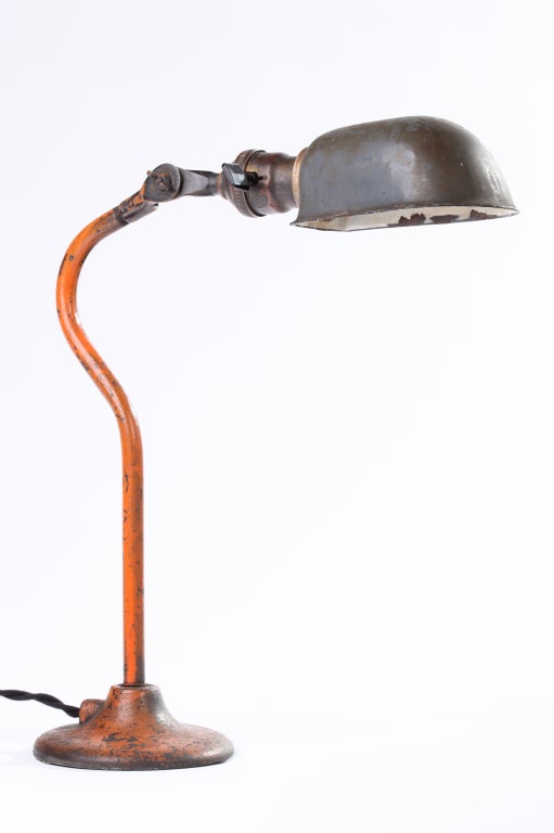 American 1920s Laboratory Light / Desk Lamp by O.C. White (signed)