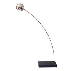 1960s Modernist Floor Lamp in Chrome