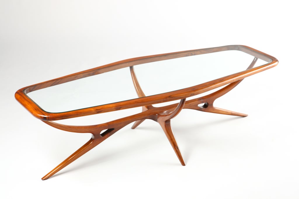 Sublime 1950s Brazilian Rosewood Cocktail Table 1