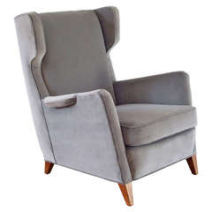 1950s Modern Wingback Chair
