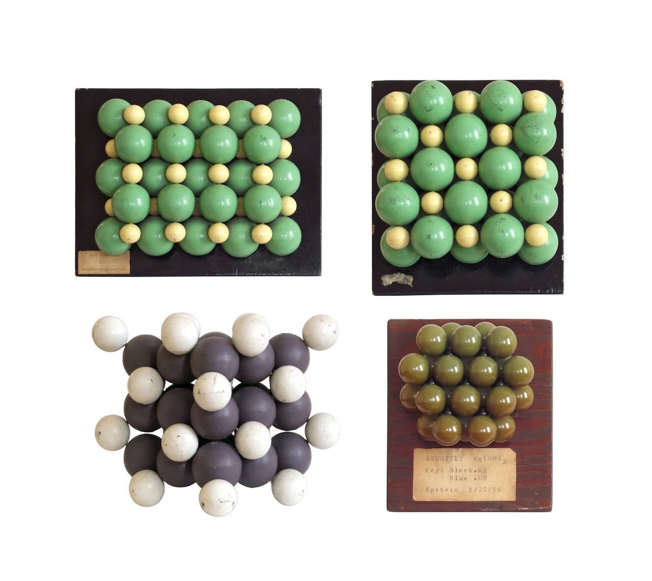 wooden molecular models