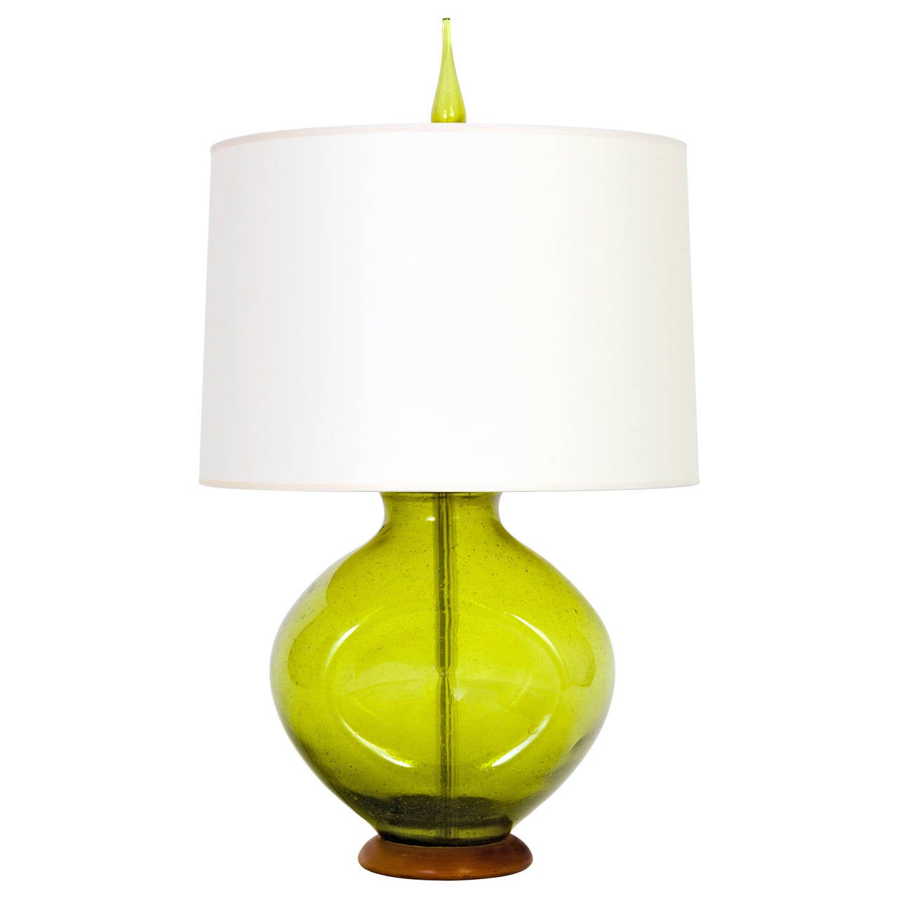 1950s Green Glass Table Lamp By Wayne Husted For Blenko At 1stdibs 1950s Green Glass Table Lamp By Wayne Husted For Blenko