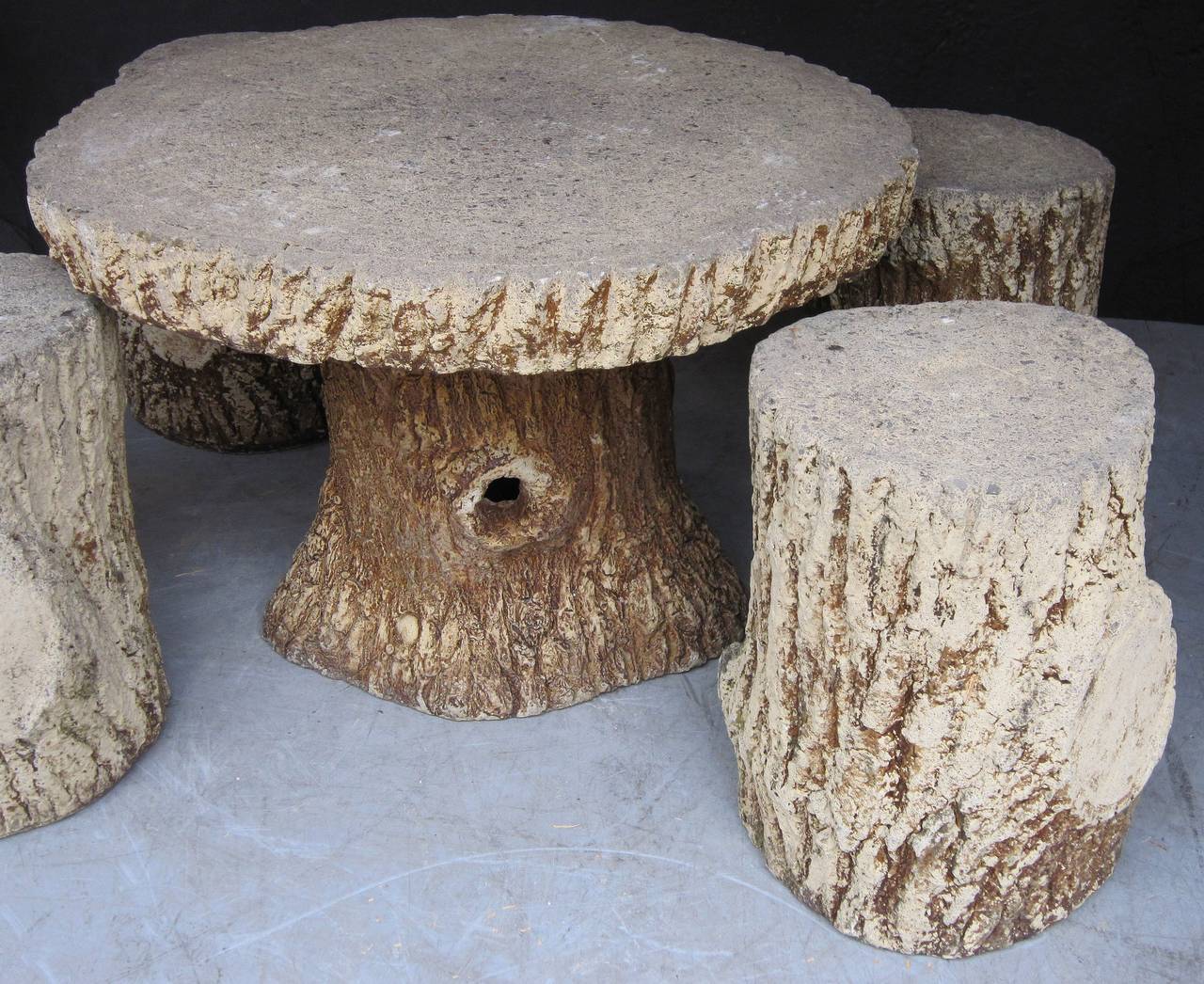 faux bois stool