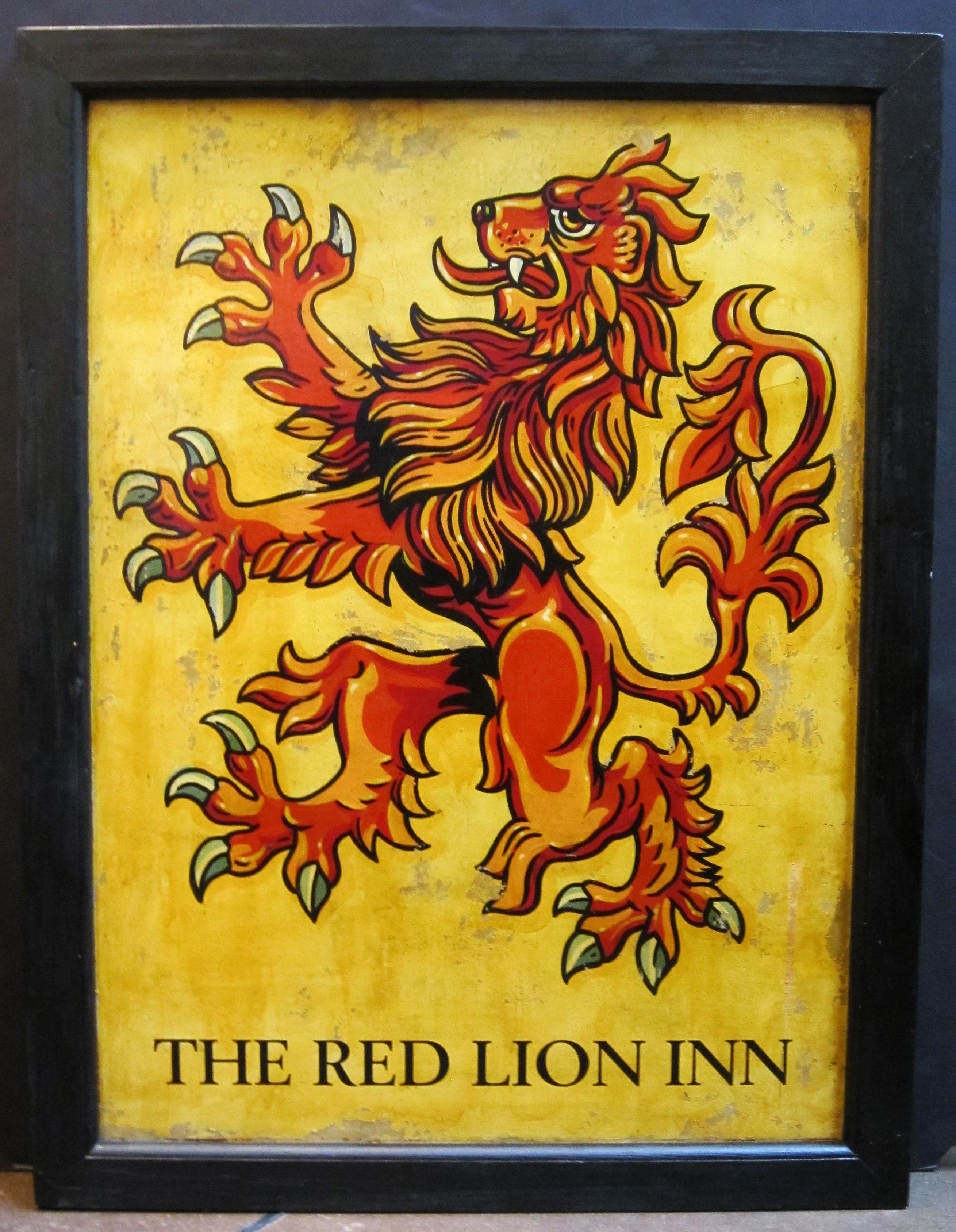 Englisches Kneipenschild - The Red Lion Inn