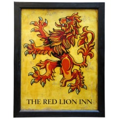 English Pub Sign - The Red Lion Inn