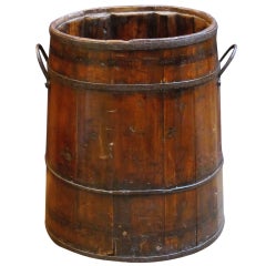 Large Bavarian Iron-Bound Coopered Barrel