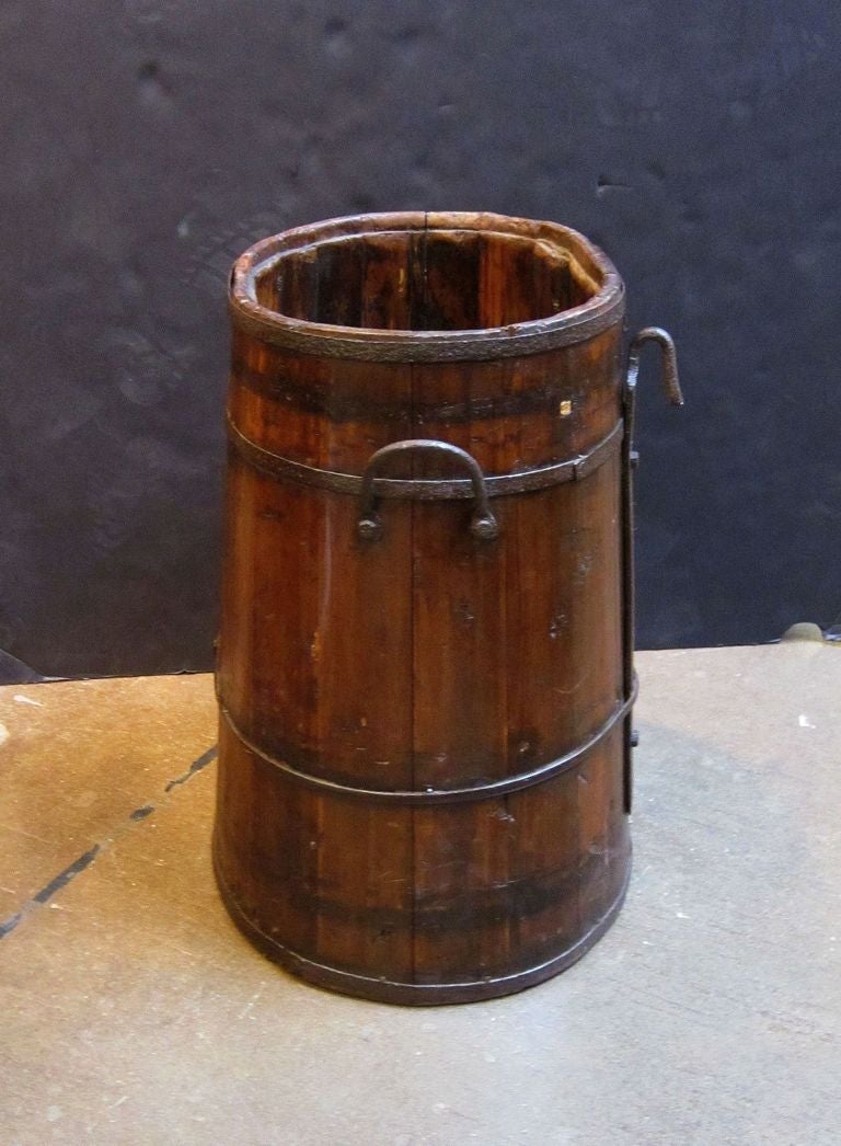Large Bavarian Iron-Bound Coopered Barrel 2