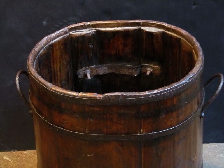 Large Bavarian Iron-Bound Coopered Barrel 1