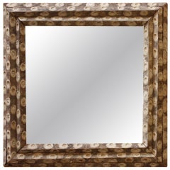 Large Square Oyster Stick Mirror