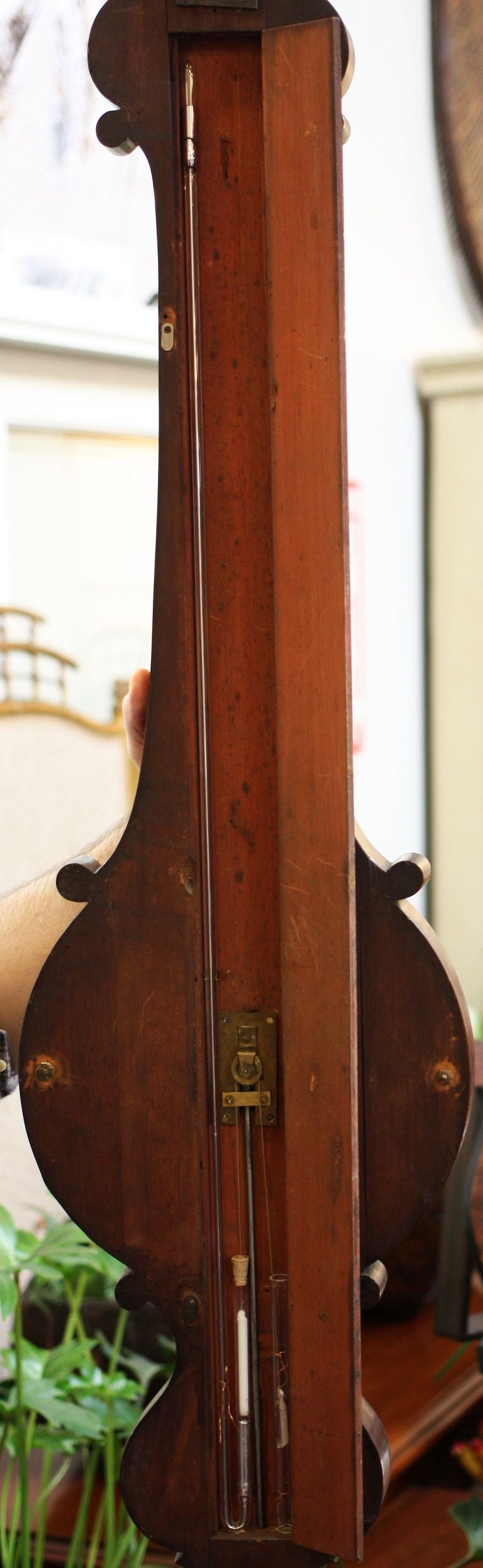 Brass English Barometer by John Orchard, Kensington