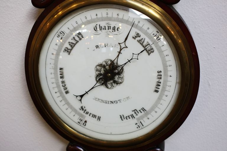 English Barometer by John Orchard, Kensington In Excellent Condition In Austin, TX