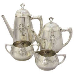Antique Art Deco Tea and Coffee Set by WMF