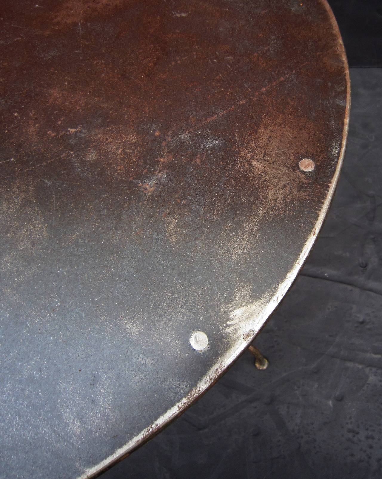 French Zinc-Topped Round Café Table ( 28