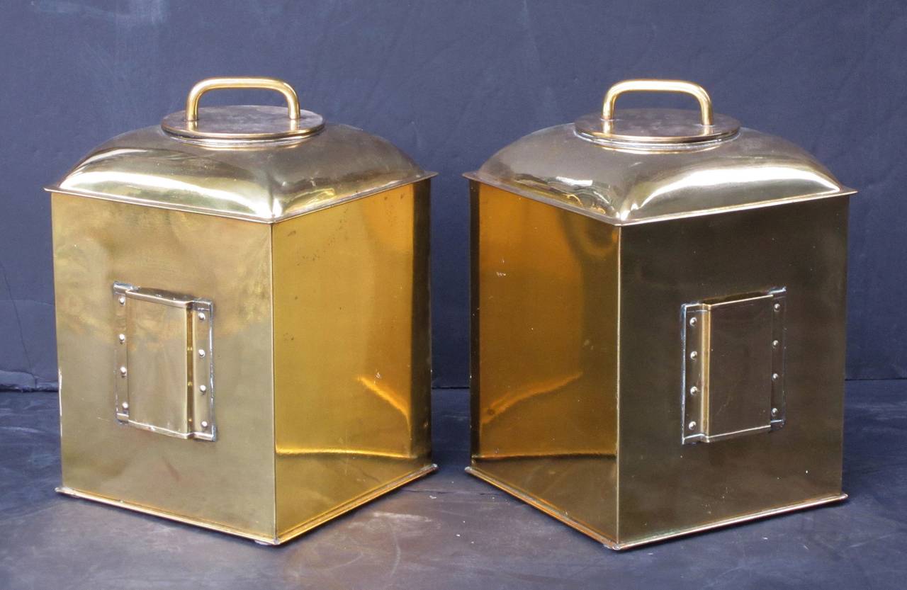 Pair of Large Port and Starboard Ship's Lanterns 2