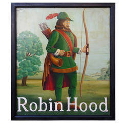 Vintage English Pub Sign - Robin Hood