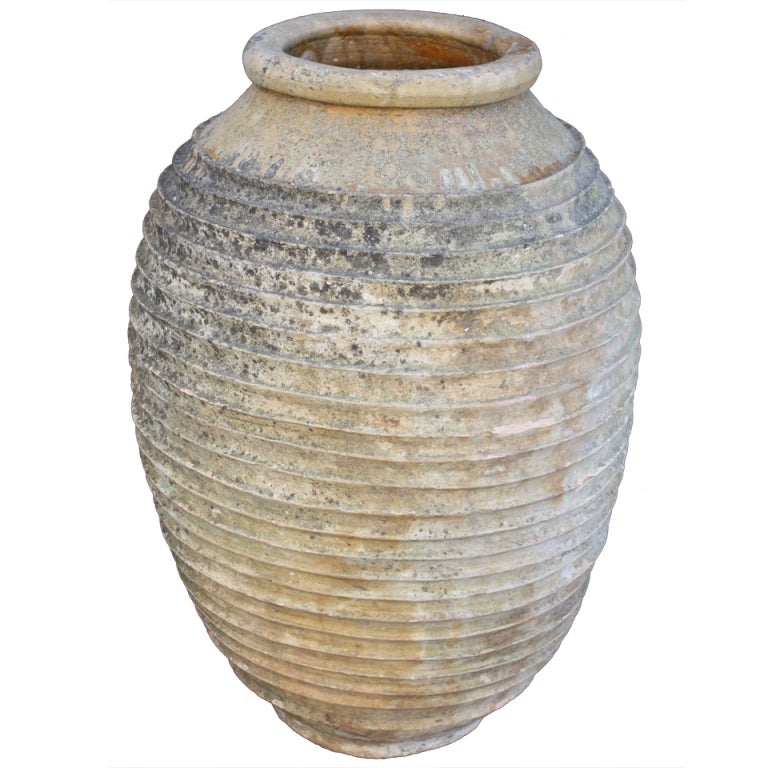 Large Greek Garden Urn or Oil Jar at 1stdibs