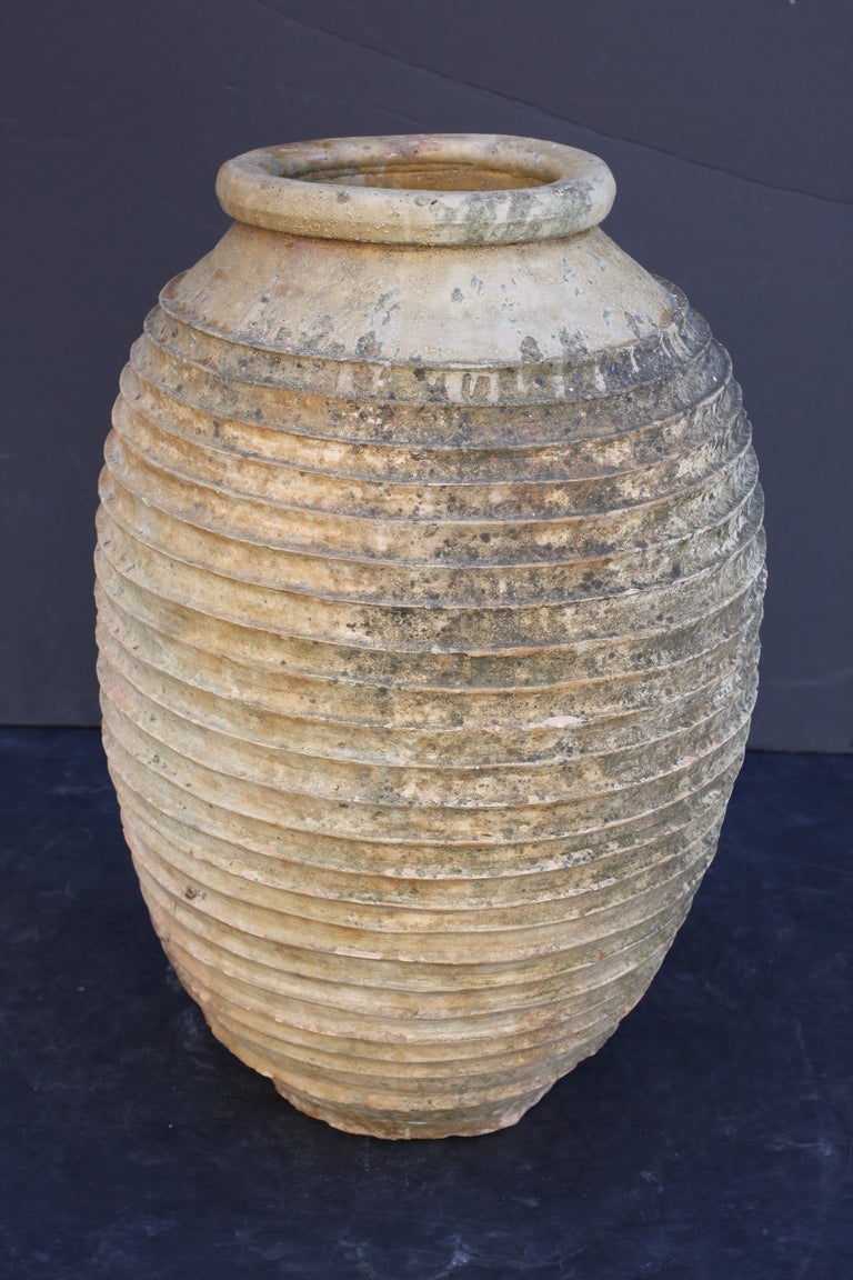 Large Greek Garden Urn or Oil Jar In Excellent Condition In Austin, TX