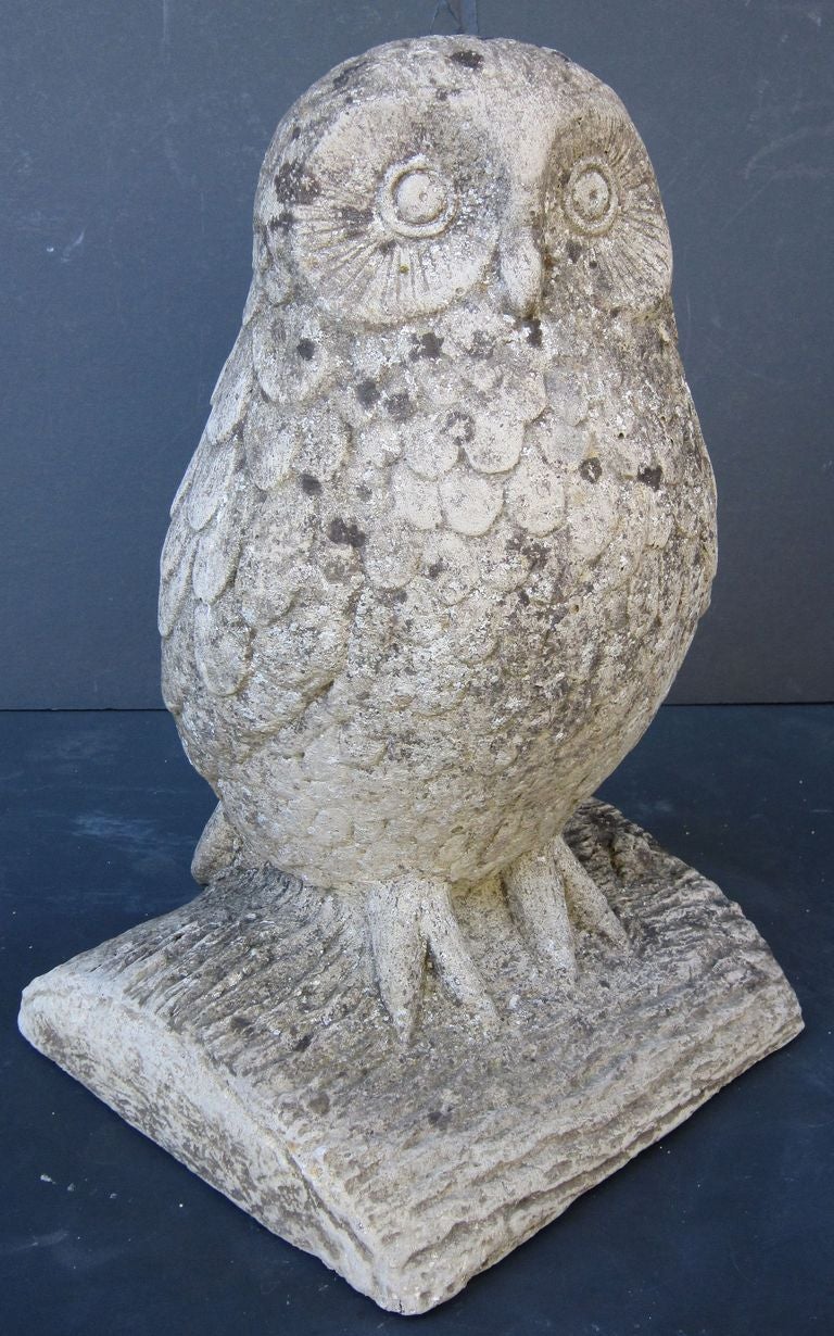 stone owl garden ornaments