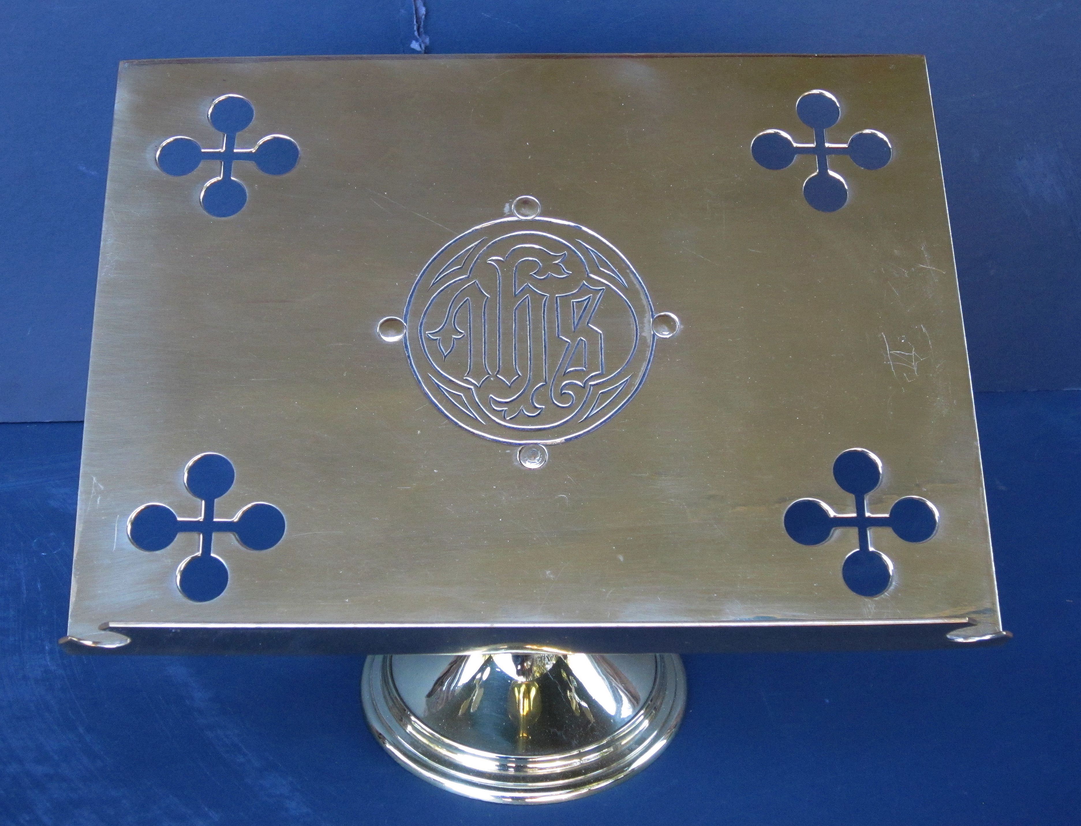 English Missal or Book Stand of Brass