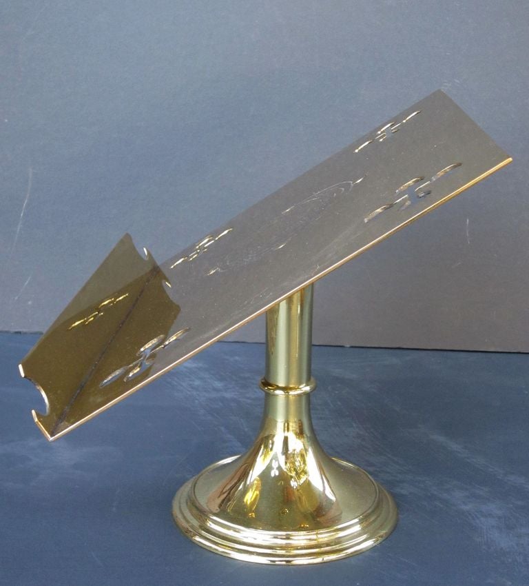 20th Century English Missal or Book Stand of Brass