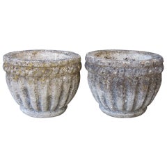 Pair of English Garden Stone Planters