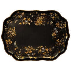 English Large Papier Mâché Tray 10