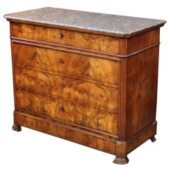 Louis Philippe Chest of Burr Walnut