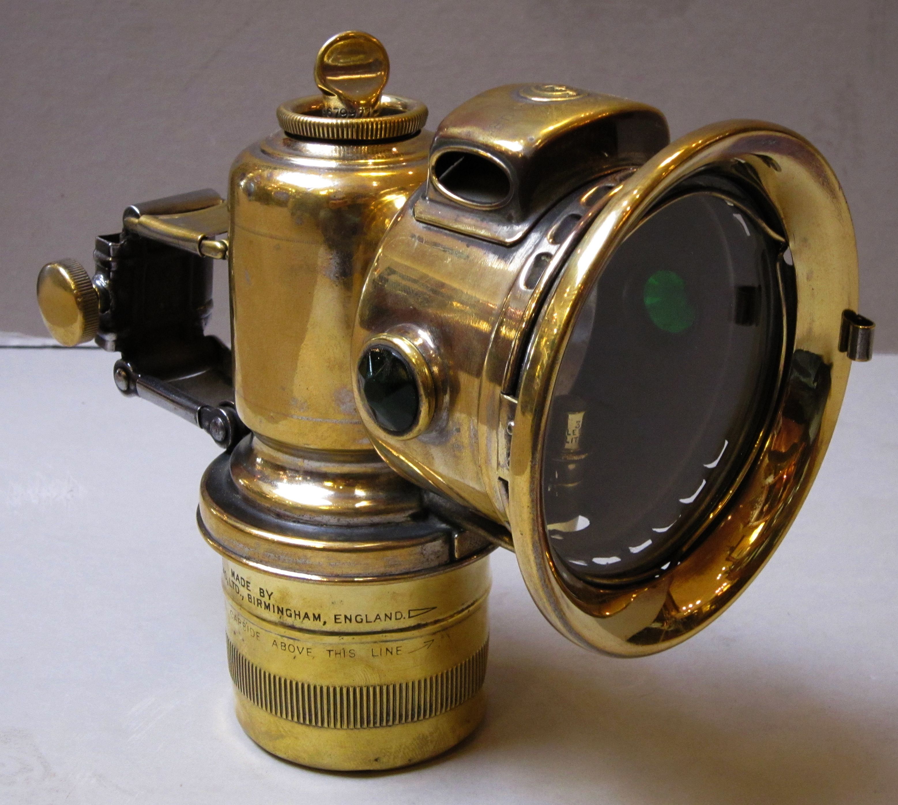 English Bicycle Lamp of Brass (Lucas Calcia Club)