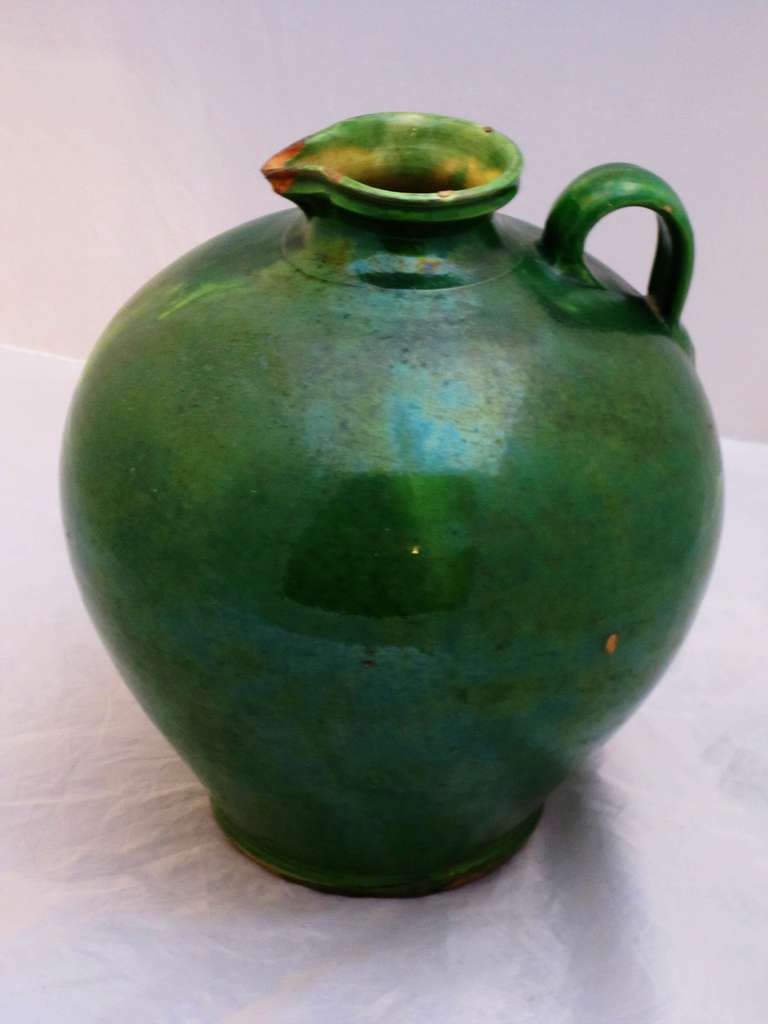 French Green Glaze Pots For Sale at 1stdibs