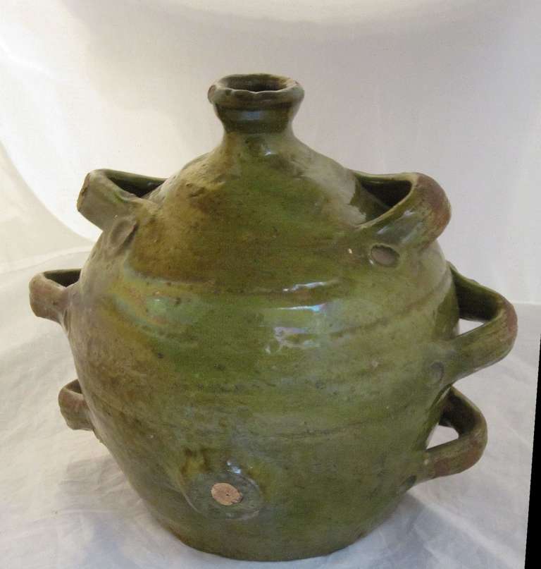 Glazed French Jug or Conscience